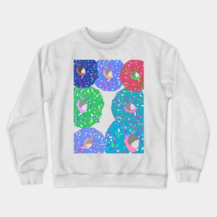 Sweet Donuts Dessert Crewneck Sweatshirt